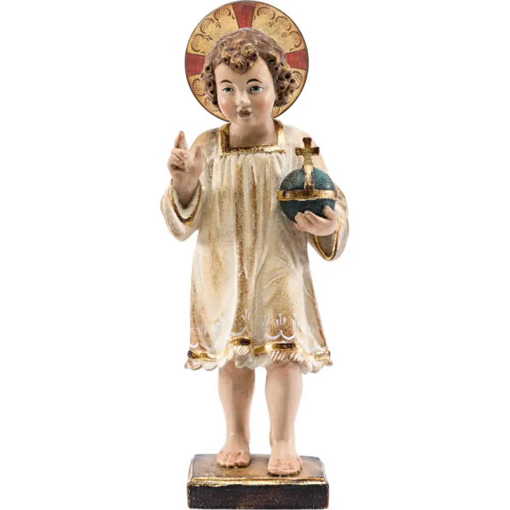 Niño Jesus de pie con aureola