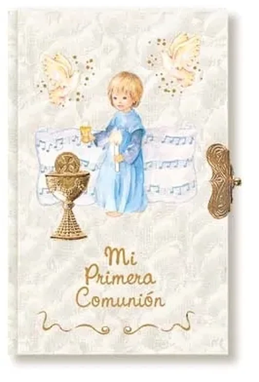 Missal First Communion of nacre. Prayer book.