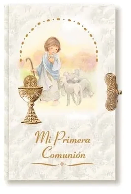 Missal First Communion of nacre. Prayer book.