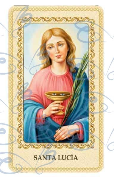 Saint Lucia card laminated