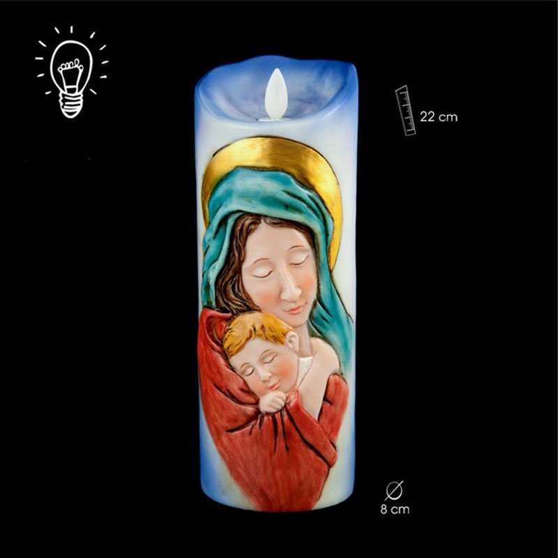 Vela de la Virgen con niño