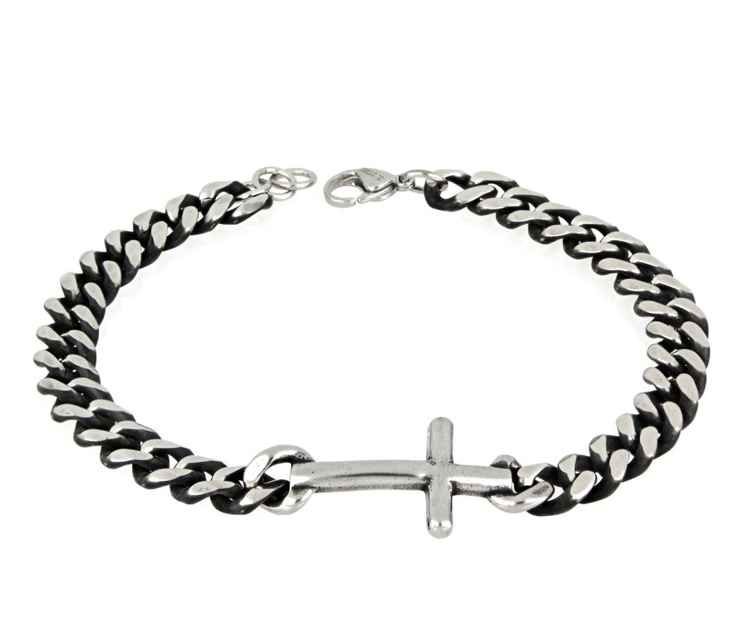 Bracelet with cross Steel.