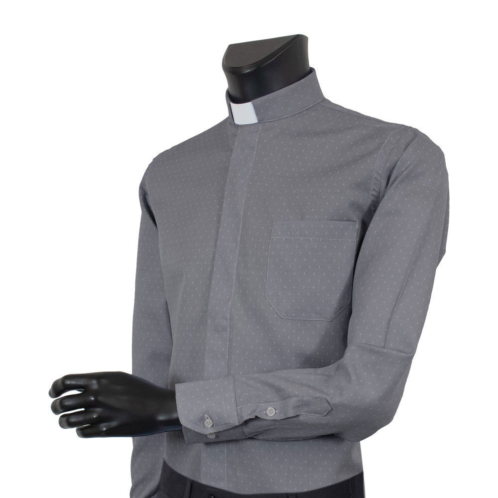 Clergyman Shirt Crosses. Long sleeve. mixed. Various colors.