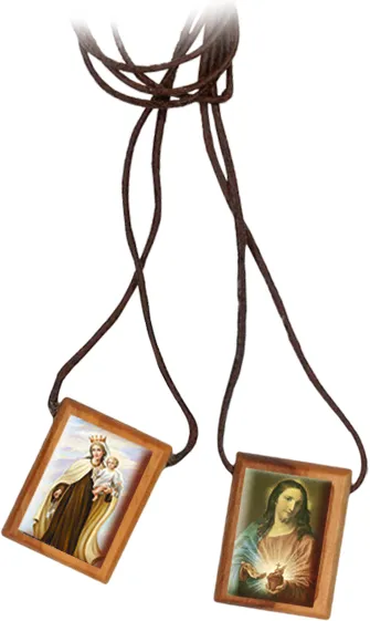 Wooden scapular