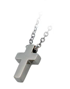 Cross with chain. Steel.
