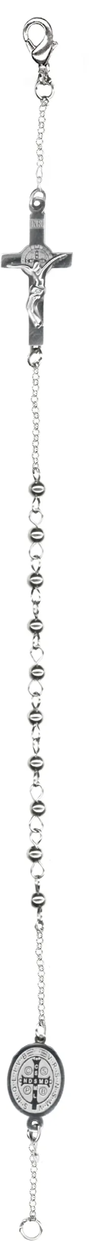 Saint Benedict bracelet. Steel.