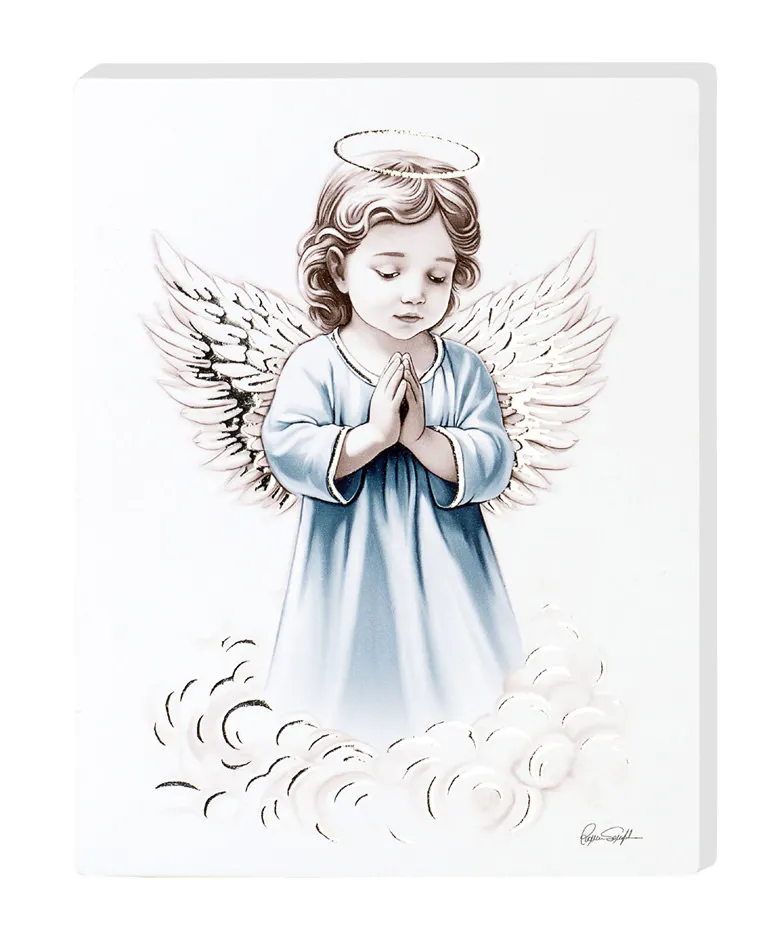 Praying angel canvas. Celeste