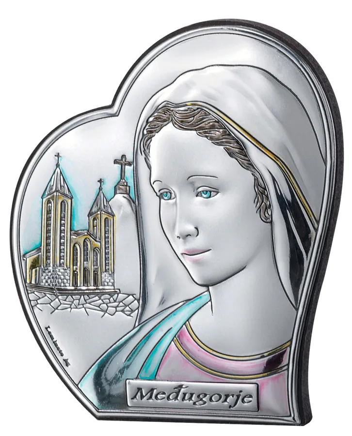 Our Lady of Medjugorje altarpiece. Colored