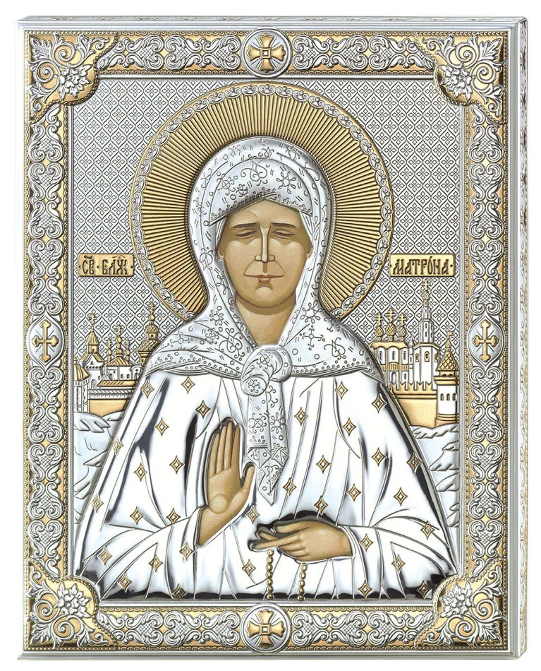 Matrona Nikonova Icon. Bicolor