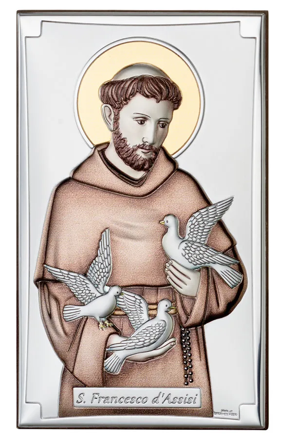 Altarpiece of Saint Francis of Assisi. Colored