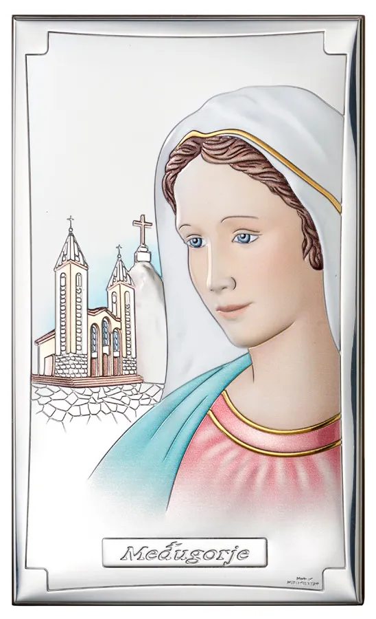 Our Lady of Medjugorje altarpiece. Colored
