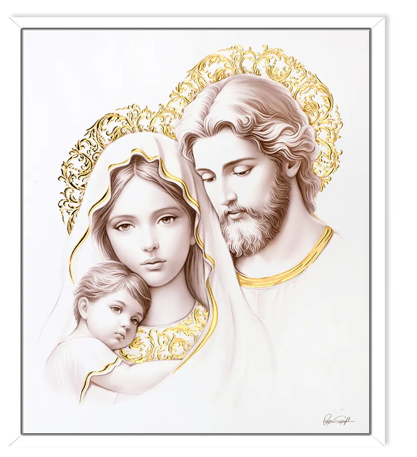 Holy Family canvas Golden