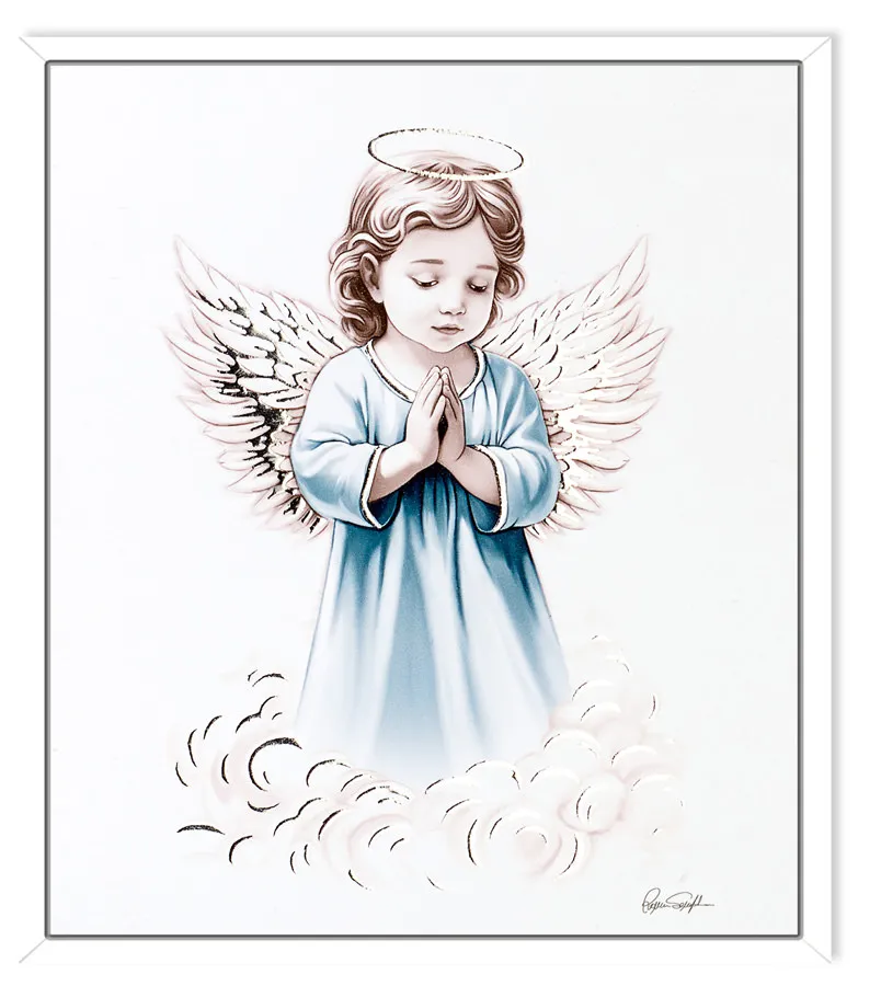Praying angel canvas. Celeste