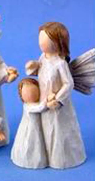 Angel de Guarda con niña
