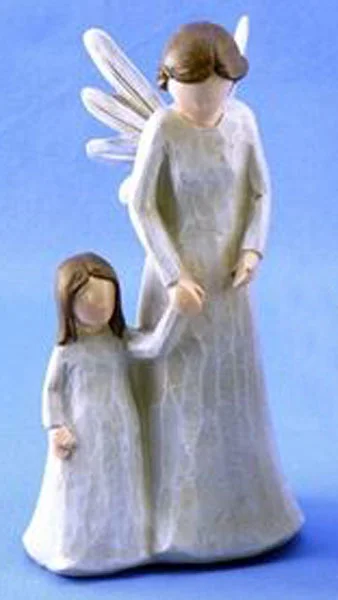Angel de Guarda con niña