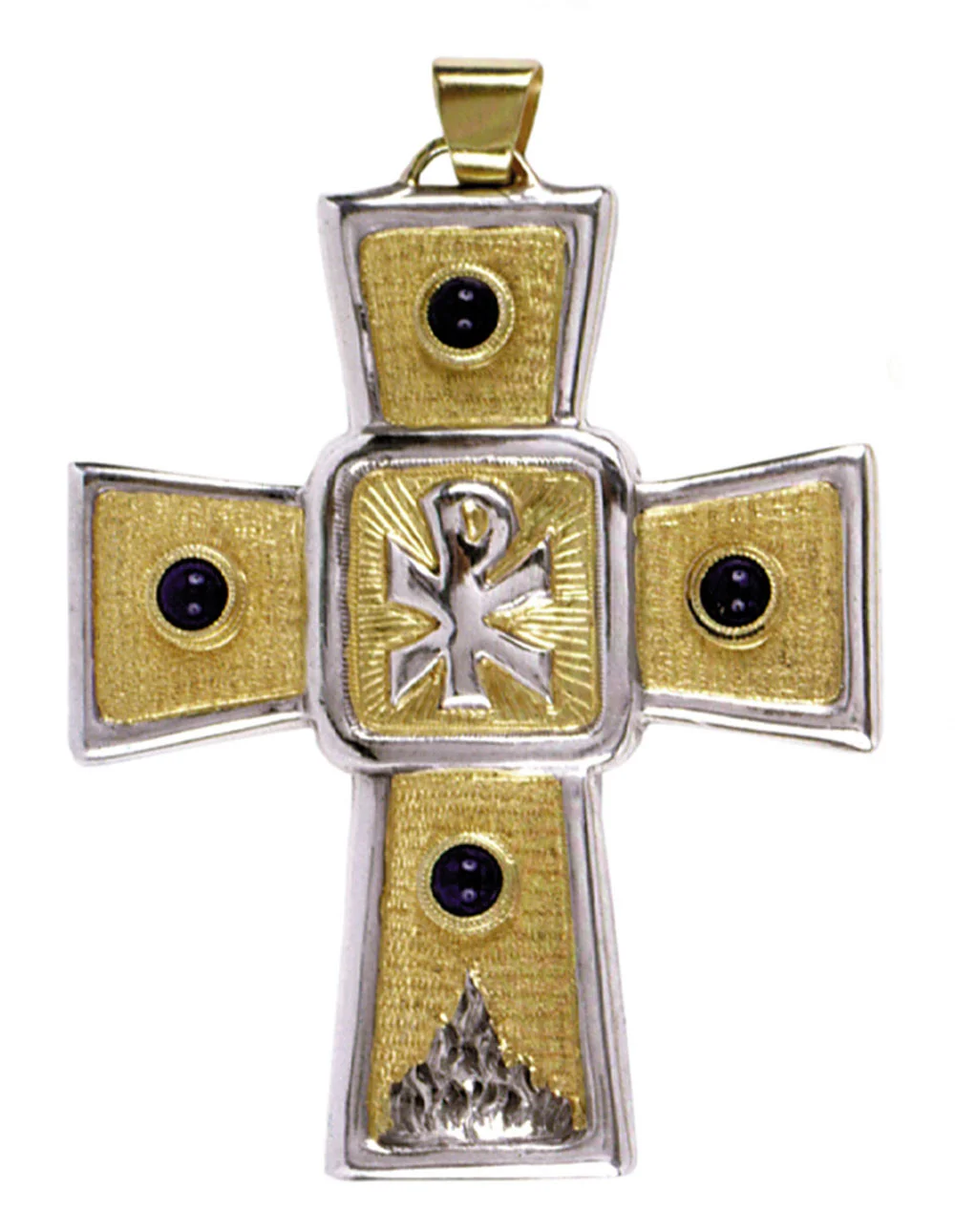 Pectoral Cross with stones.