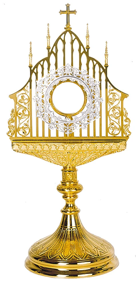 Monstrance chiselled