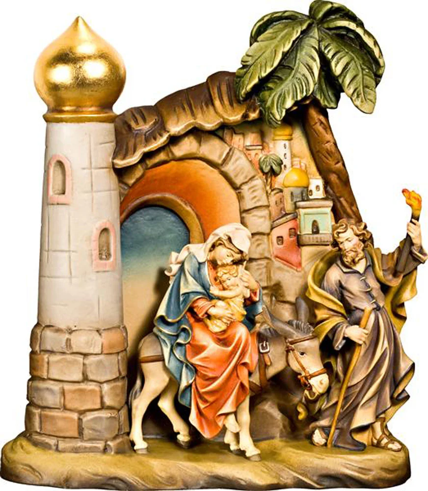 Flight to Egypt with scenery