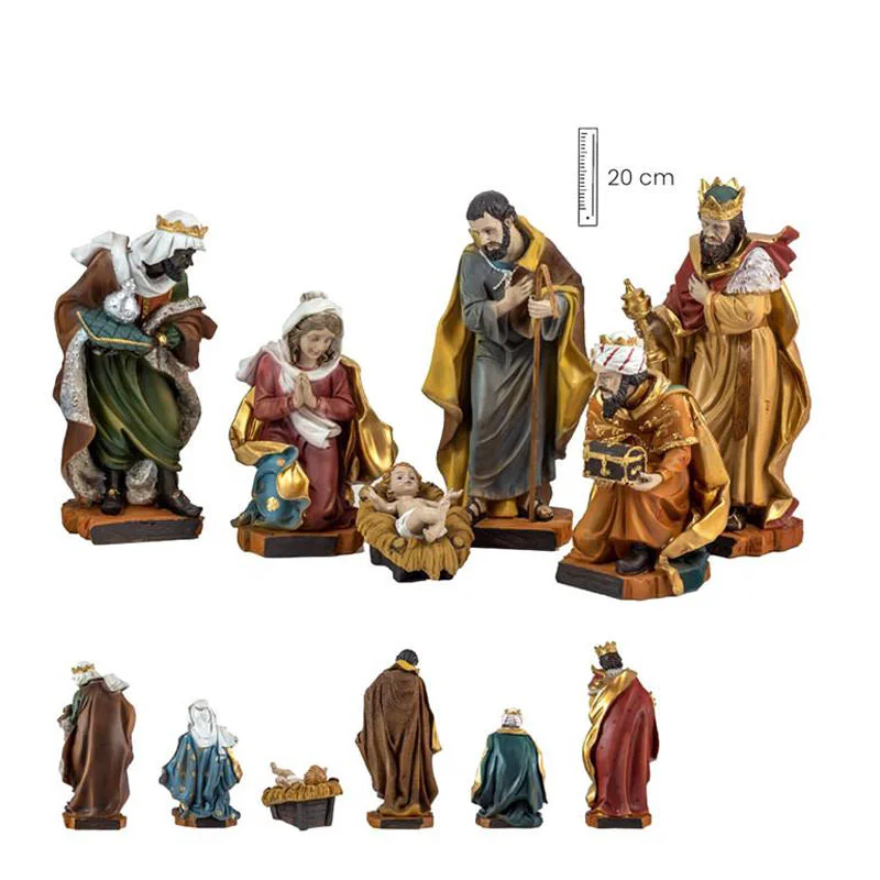 Nativity with Three Wise Men, 6 pieces