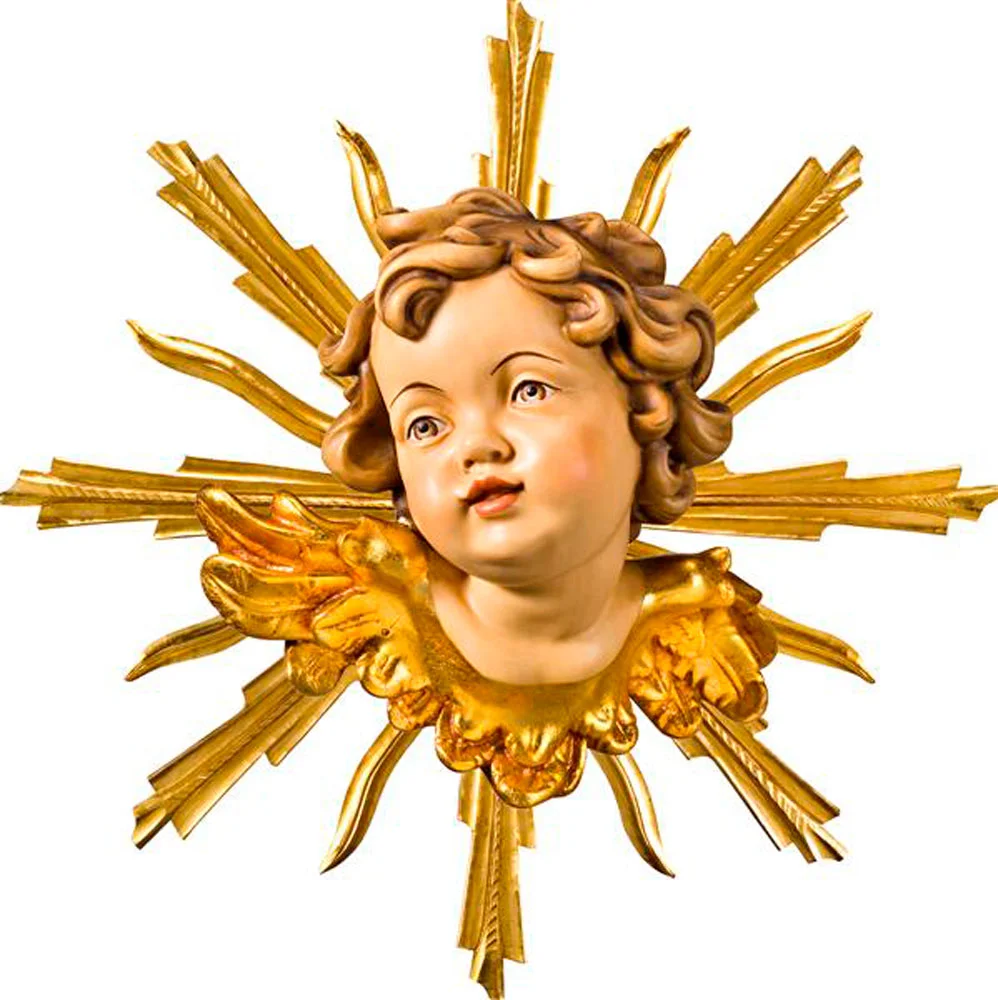 Cherub with rays (right side)