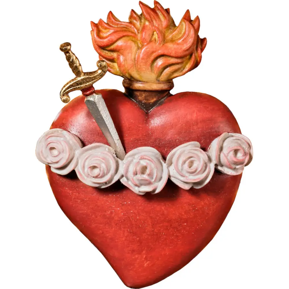 Relief of the Sacred Heart of Mary with a dagger