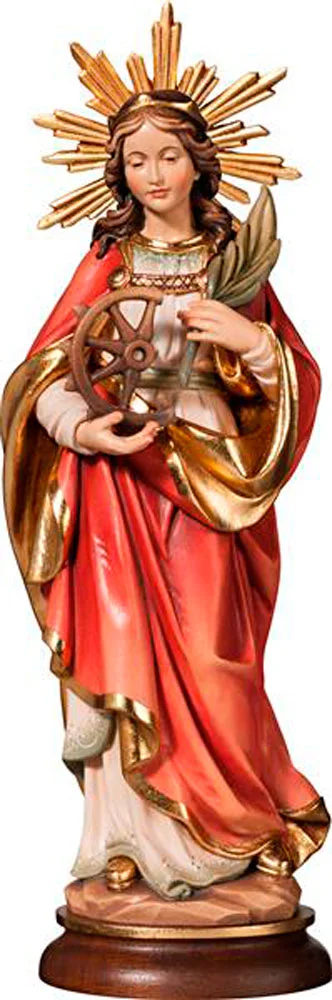 Santa Catalina de Alejandria con aureola