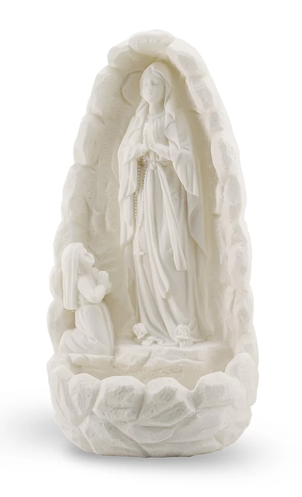 Our lady of Lourdes baptismal font