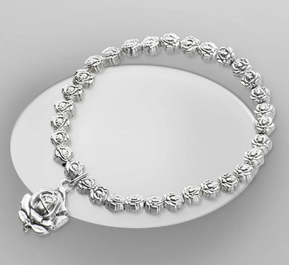 Bracelet Roses. Elastic.