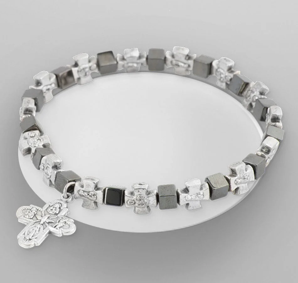 Bracelet with cross Elastic