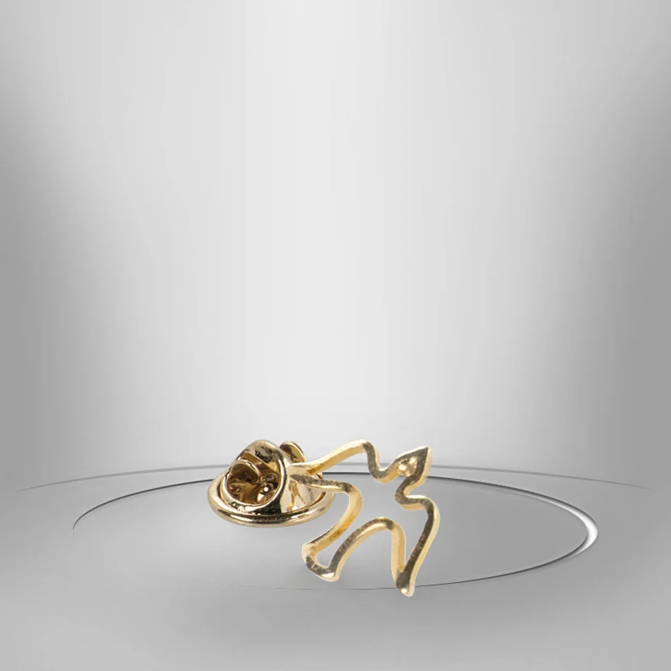 Dove for lapel. Metal Pin