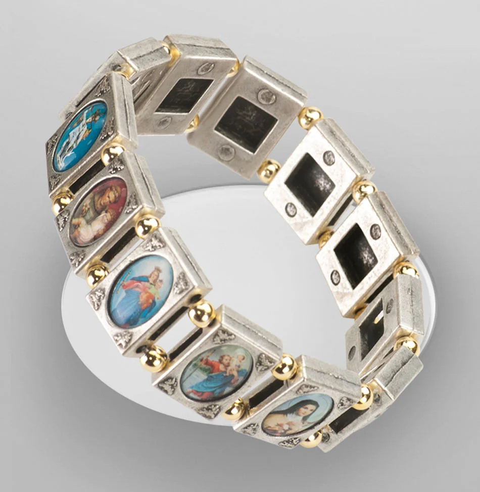 Bracelet Saints and Virgins. Elastic.