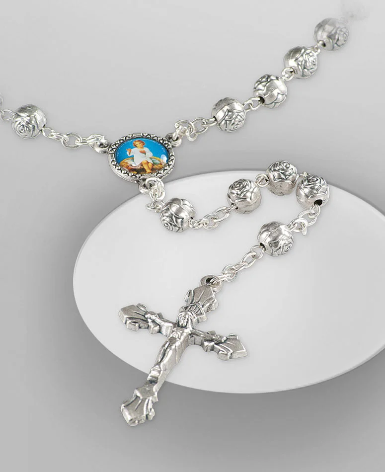 Rosary Rose metallic, various motifs