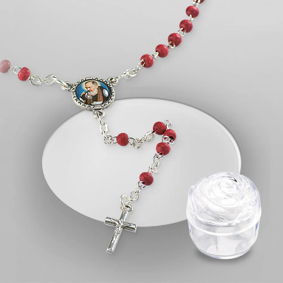 Rosary Roses. Scented wood. Customizable.