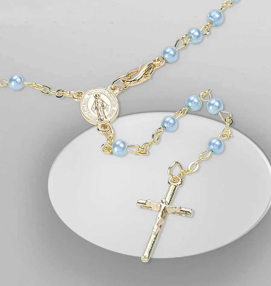 Crystal rosary. 4 mm ball.