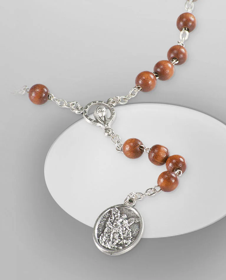 Rosary of de Saint Michael Archangel. Rosary beads 6 mm.