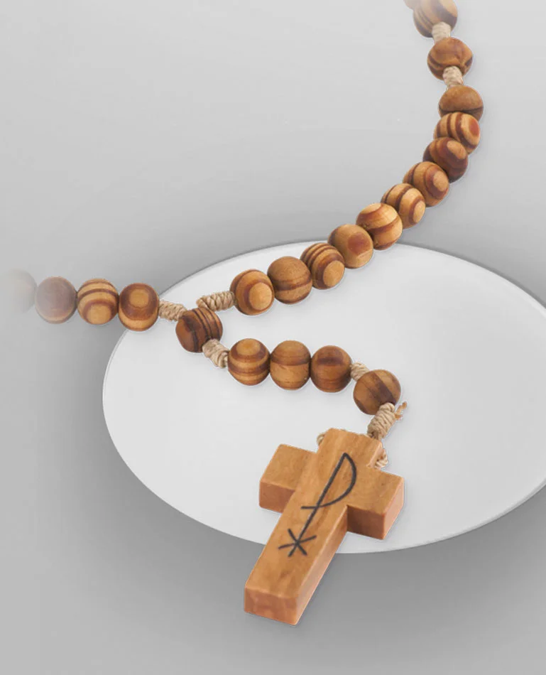 Olive wood rosary