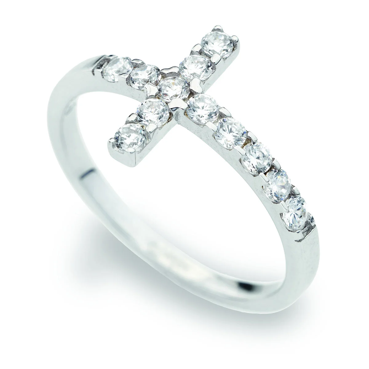 Rosary ring zirconia. Various finishes. AMEN