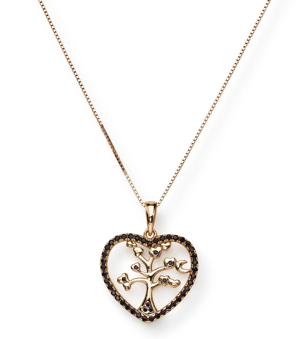 Tree of Life Necklace. Zirconia and sterling silver. AMEN