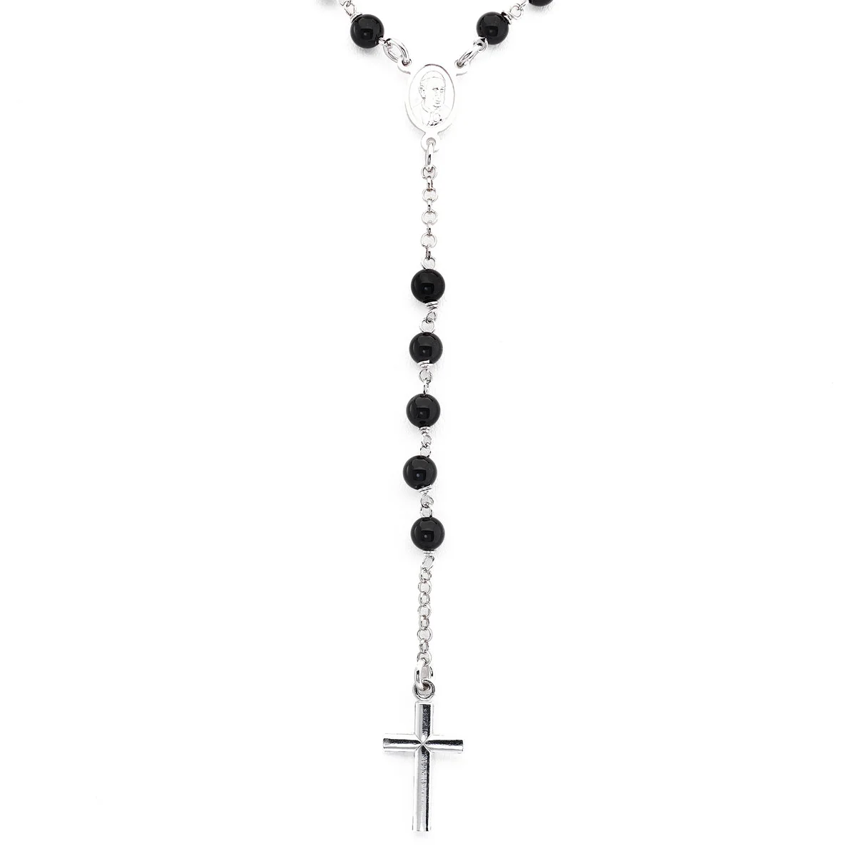 Rosary. Sterling silver 925 and agate.  AMEN